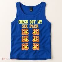 Check Out My Six 6 Pack Waffle Weightlifting 'S 'S Cool Gift Tank Top thumb 2