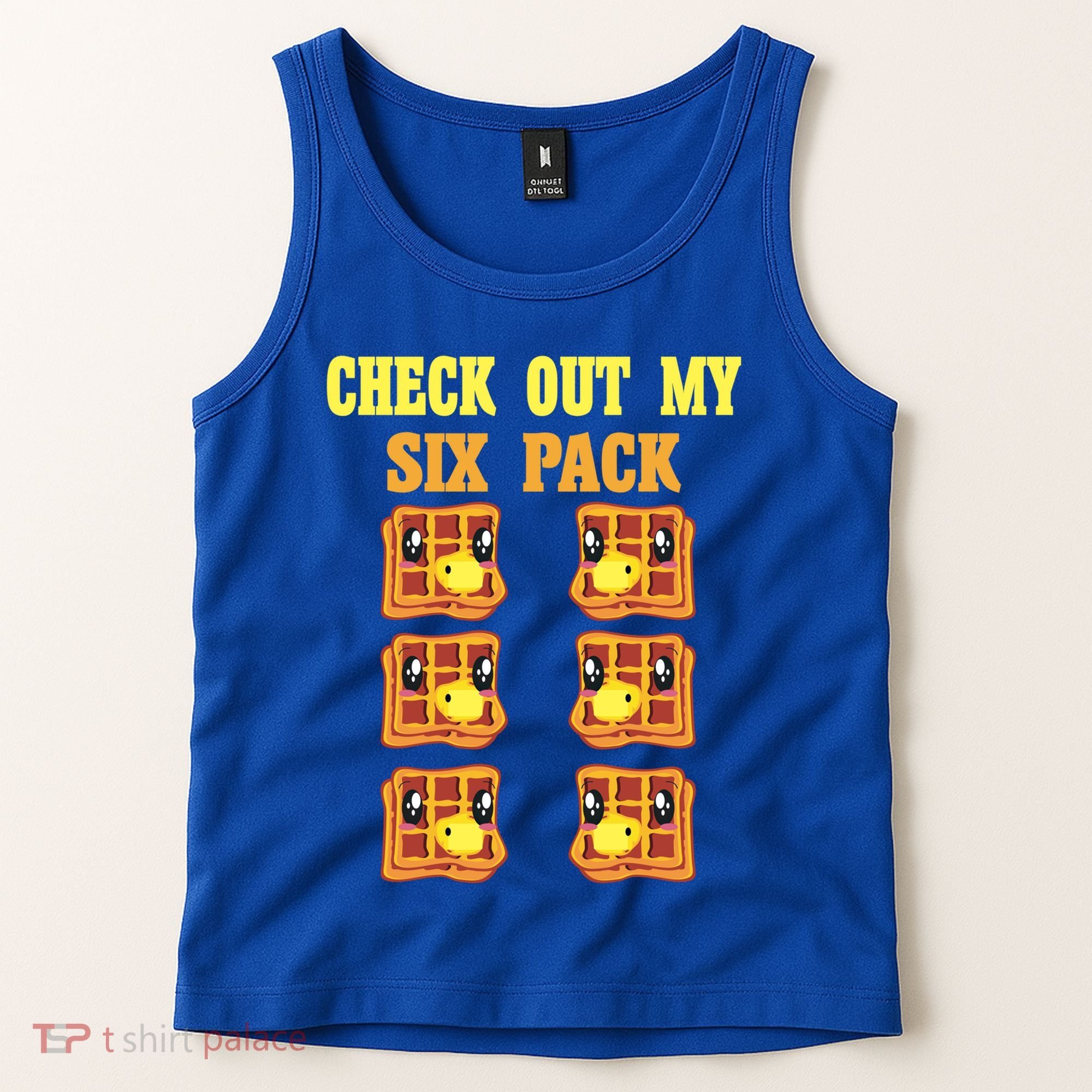 Check Out My Six 6 Pack Waffle Weightlifting 'S 'S Cool Gift Tank Top