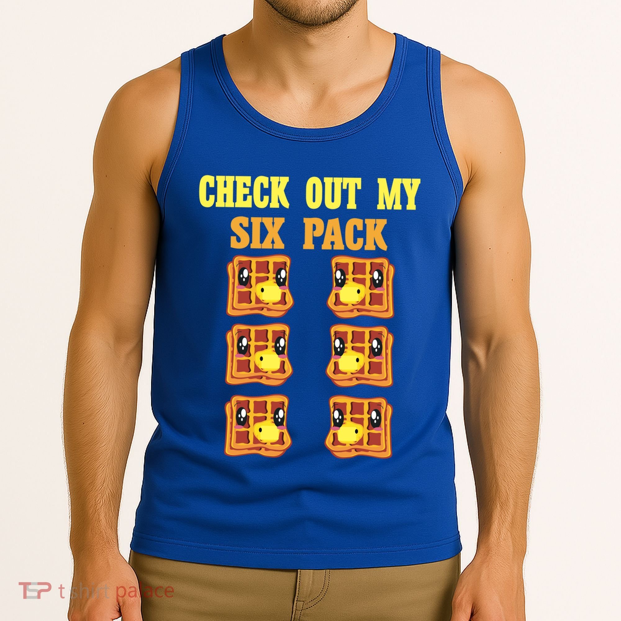 Check Out My Six 6 Pack Waffle Weightlifting 'S 'S Cool Gift Tank Top