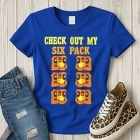 Check Out My Six 6 Pack Waffle Weightlifting 'S 'S Cool Gift Women's T-Shirt thumb 3