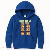 Check Out My Six 6 Pack Waffle Weightlifting 'S 'S Cool Gift Kids Hoodie thumb 0