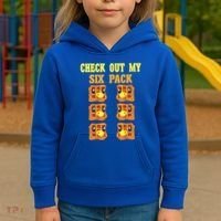 Check Out My Six 6 Pack Waffle Weightlifting 'S 'S Cool Gift Kids Hoodie thumb 3