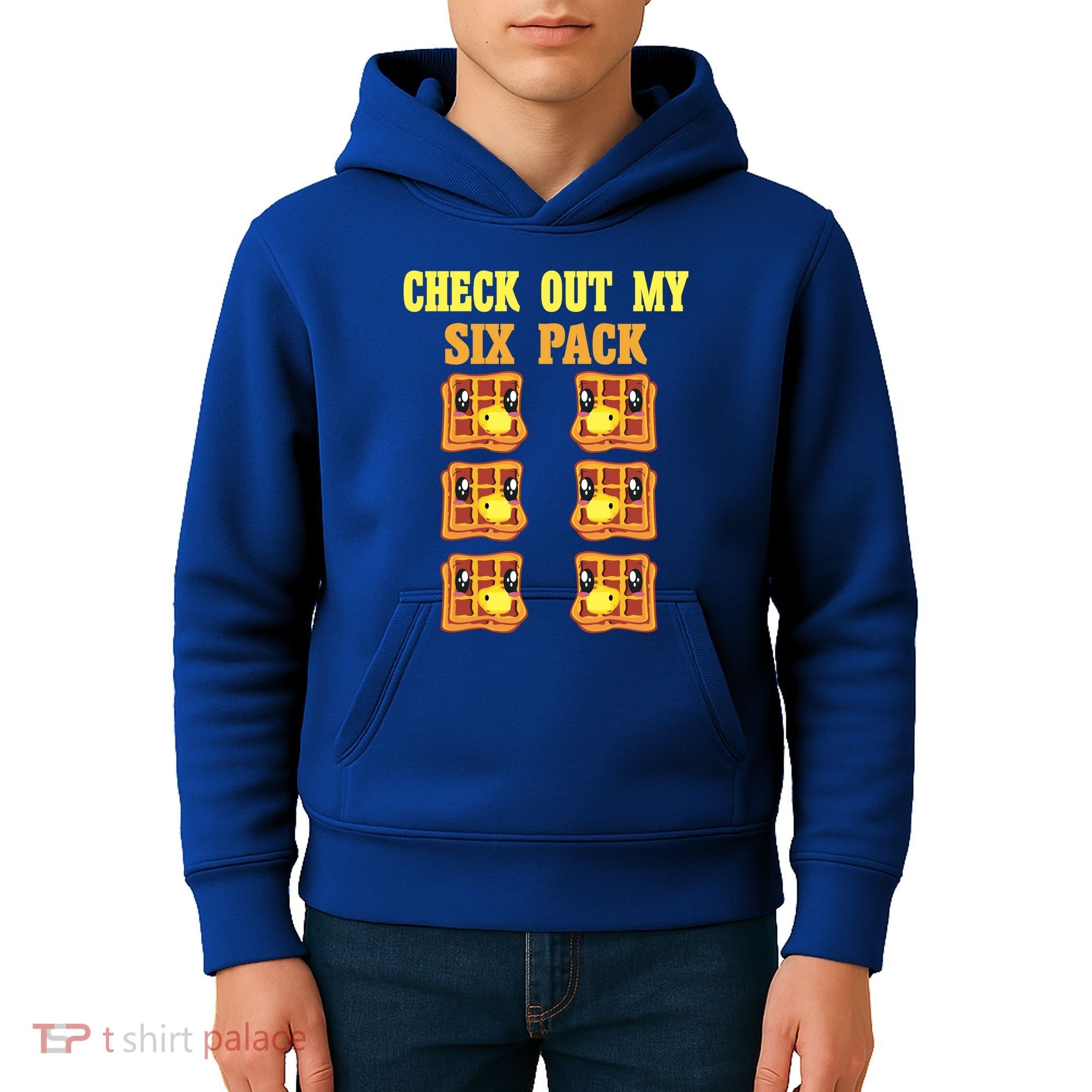 Check Out My Six 6 Pack Waffle Weightlifting 'S 'S Cool Gift Kids Hoodie