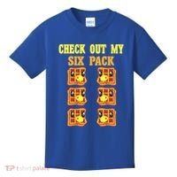 Check Out My Six 6 Pack Waffle Weightlifting 'S 'S Cool Gift Kids T-Shirt thumb 0