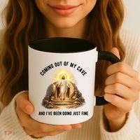Coming Out My Cave Jesus Resurrection Coffee Mug thumb 3