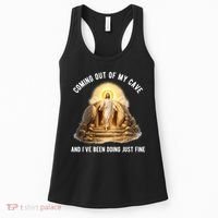 Coming Out My Cave Jesus Resurrection Women's Tank Top thumb 0