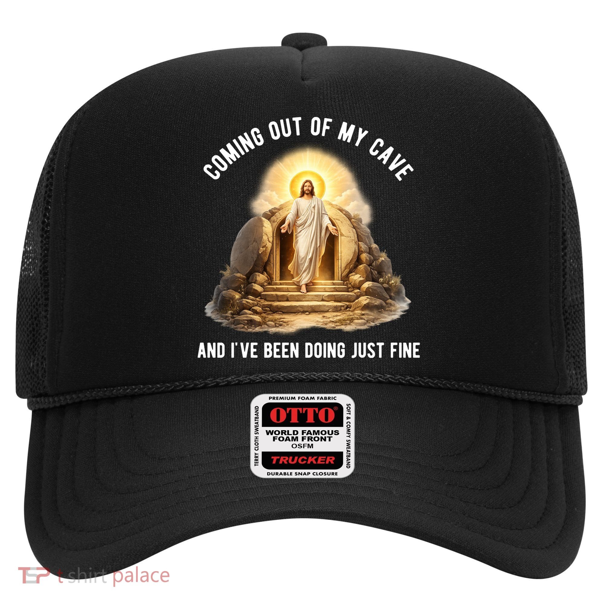 Coming Out My Cave Jesus Resurrection Hat