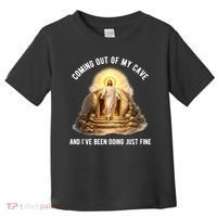 Coming Out My Cave Jesus Resurrection Toddler T-Shirt thumb 0