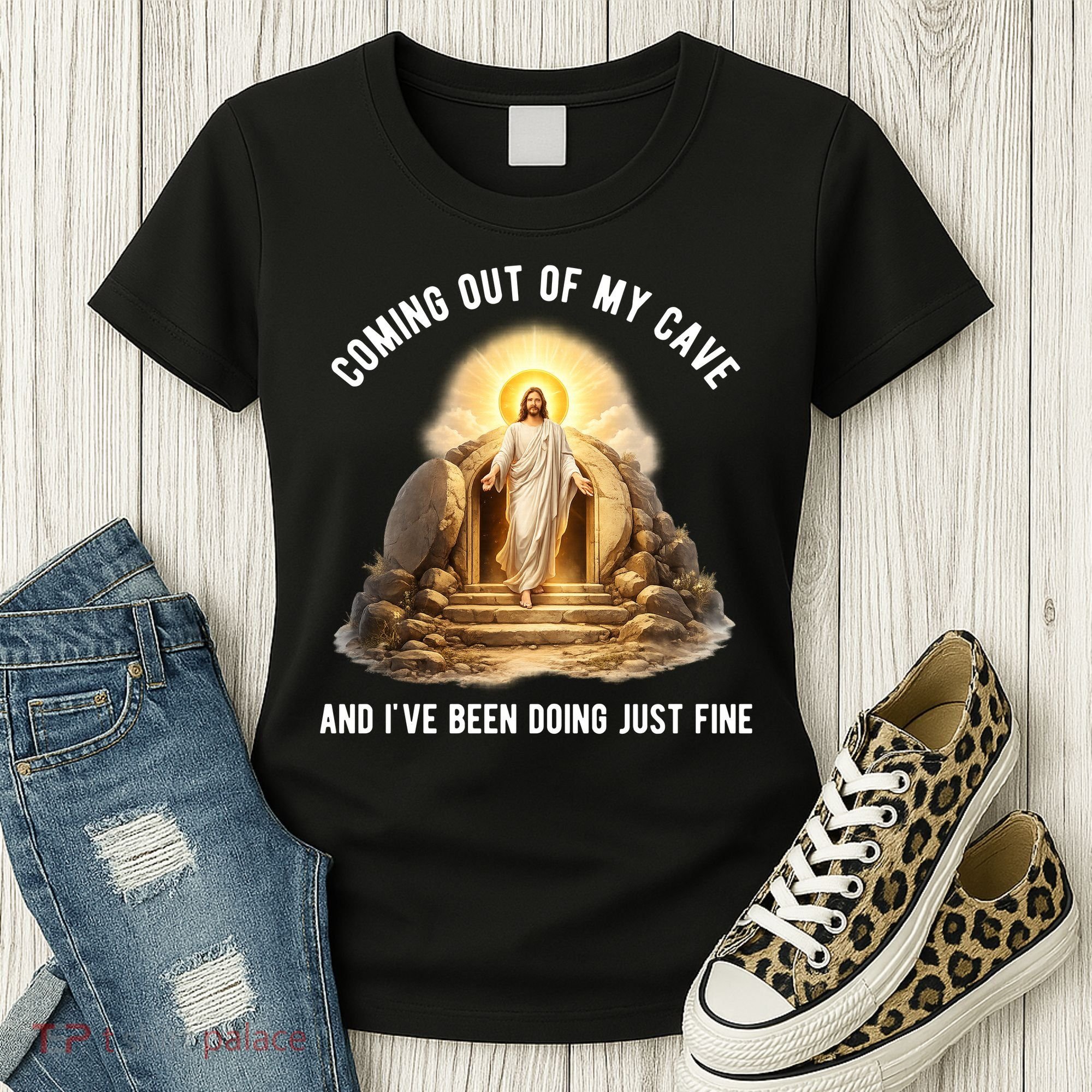 Coming Out My Cave Jesus Resurrection Women's T-Shirt