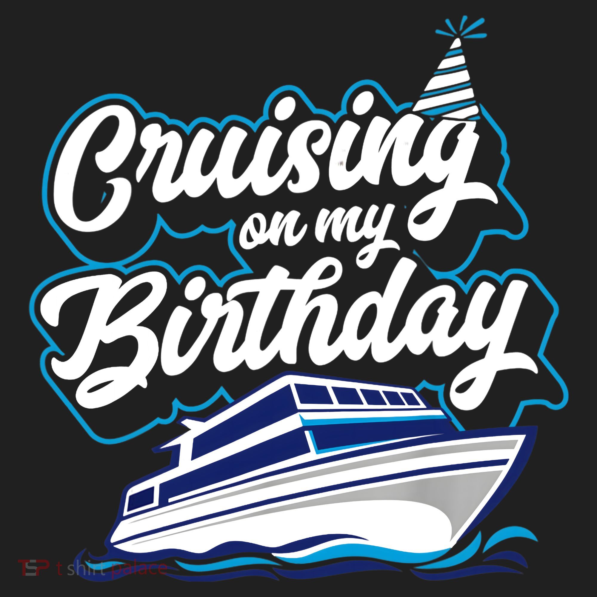 Cruising On My Birthday Cruise Trip Vacation Birthday Party Women's Dry Zone Grid Polo