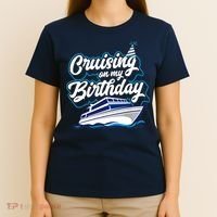 Cruising On My Birthday Cruise Trip Vacation Birthday Party T-Shirt thumb 4