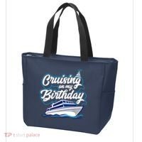 Cruising On My Birthday Cruise Trip Vacation Birthday Party Tote Bag thumb 3