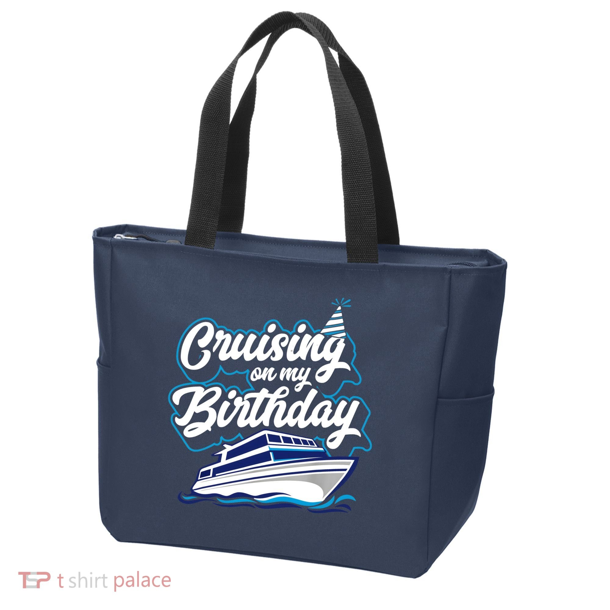 Cruising On My Birthday Cruise Trip Vacation Birthday Party Tote Bag