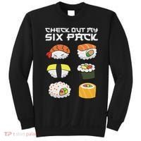 Check Out My Six Pack Funny Japanese Sushi Sweatshirt thumb 0