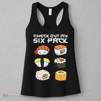 Check Out My Six Pack Funny Japanese Sushi Women's Tank Top thumb 3