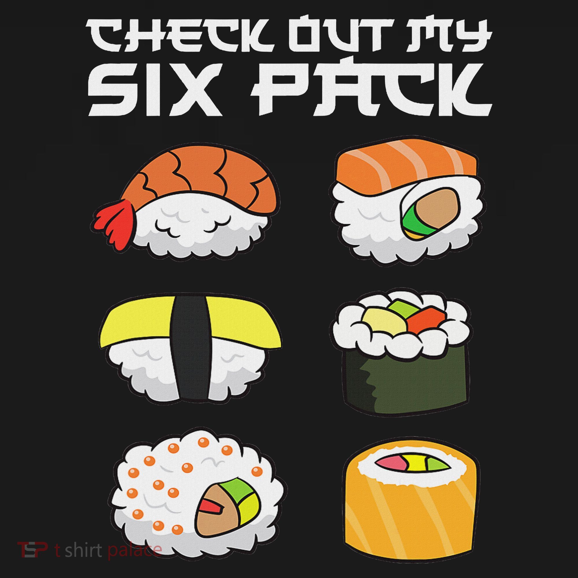 Check Out My Six Pack Funny Japanese Sushi Women's Tank Top