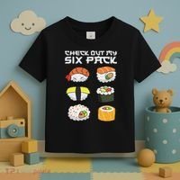 Check Out My Six Pack Funny Japanese Sushi Toddler T-Shirt thumb 3