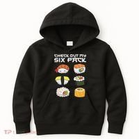 Check Out My Six Pack Funny Japanese Sushi Kids Hoodie thumb 0