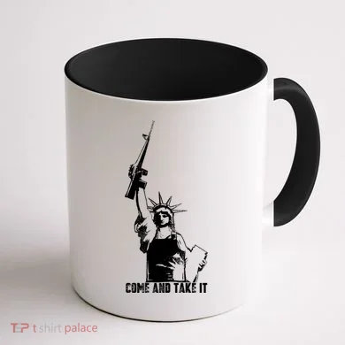 Come & Take It Liberty Gun & Second Amendment Coffee Mug back