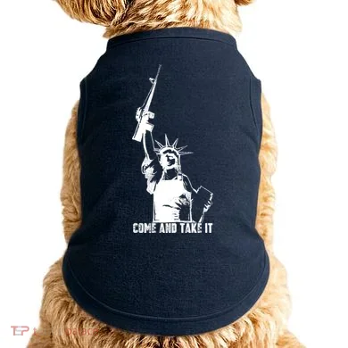 Come & Take It Liberty Gun & Second Amendment Doggie Tank