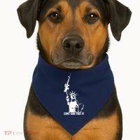 Come & Take It Liberty Gun & Second Amendment USA-Made Doggie Bandana thumb 1