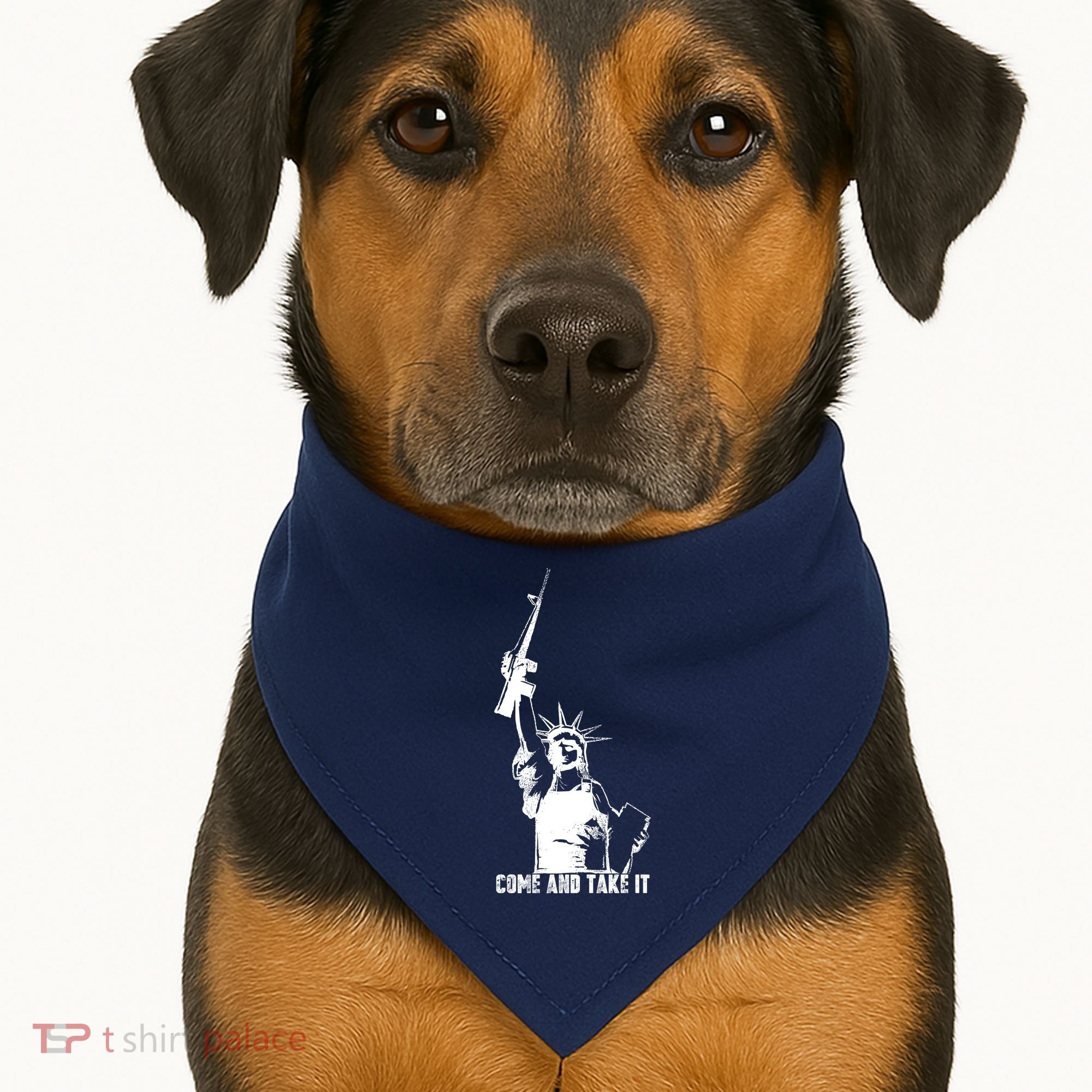 Come & Take It Liberty Gun & Second Amendment USA-Made Doggie Bandana