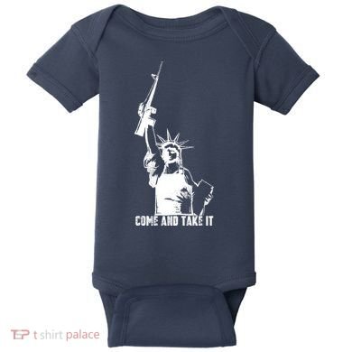 Come & Take It Liberty Gun & Second Amendment Baby Bodysuit