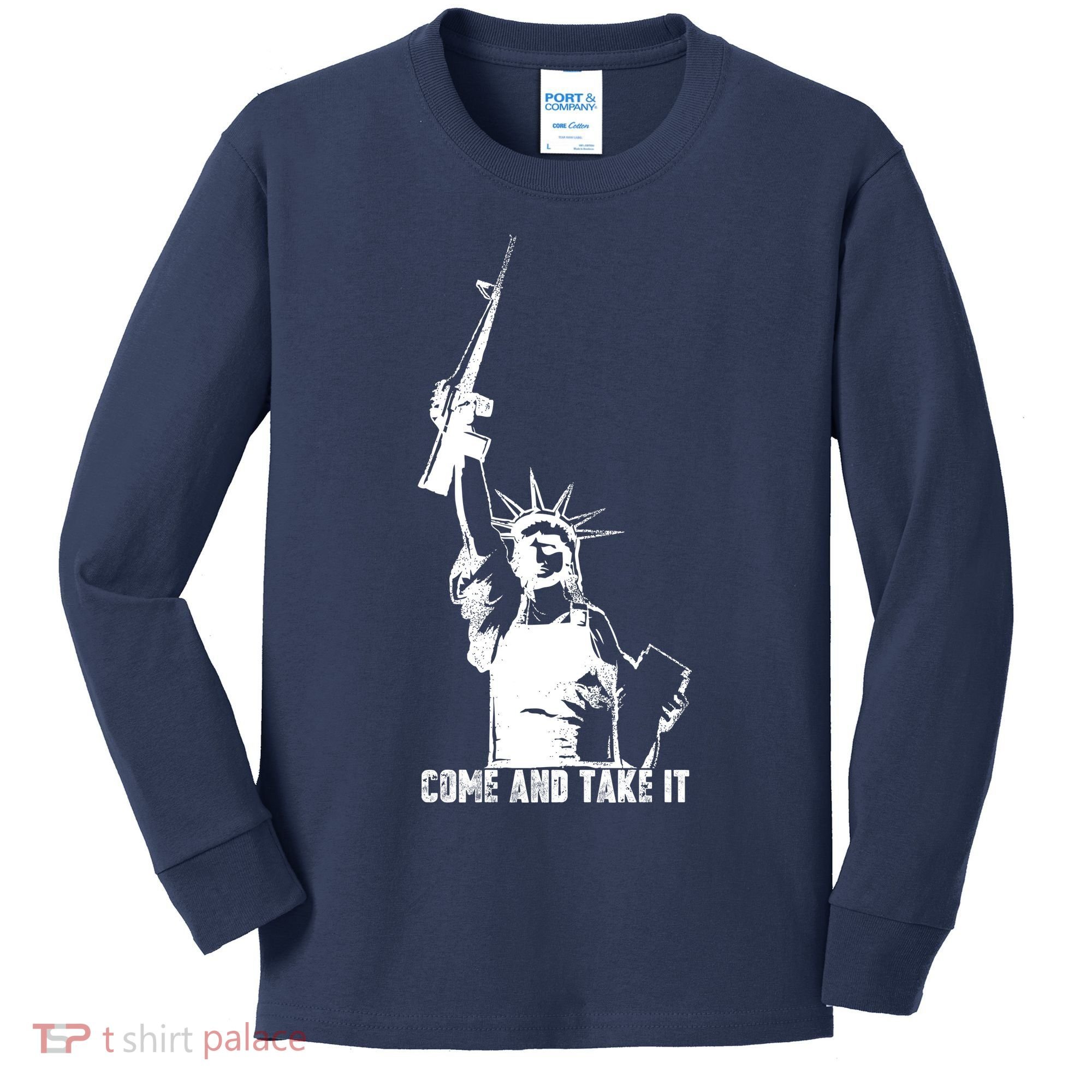 Come & Take It Liberty Gun & Second Amendment Kids Long Sleeve Shirt