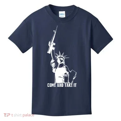 Come & Take It Liberty Gun & Second Amendment Kids T-Shirt