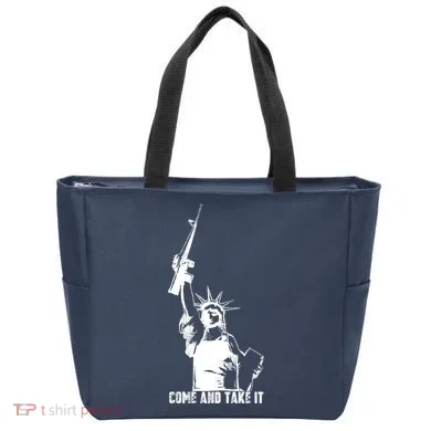 Come & Take It Liberty Gun & Second Amendment Tote Bag
