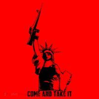 Come & Take It Liberty Gun & Second Amendment Santa Hat thumb 1