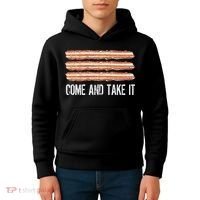 Come and Take It Bacon Kids Hoodie thumb 4
