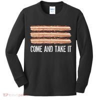 Come and Take It Bacon Kids Long Sleeve Shirt thumb 0