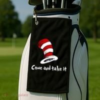 Come And take It Funny Golf Towel thumb 2