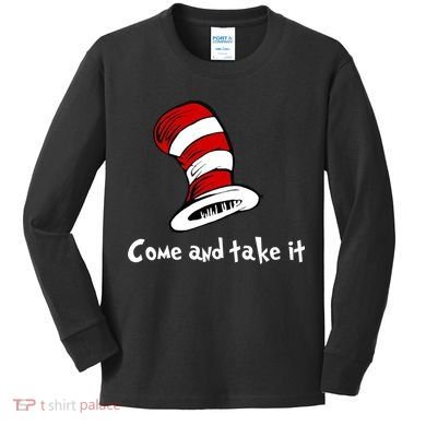 Come And take It Funny Kids Long Sleeve Shirt