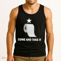 Come and Take It Funny Toilet Paper  Tank Top thumb 3