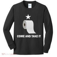 Come and Take It Funny Toilet Paper  Kids Long Sleeve Shirt thumb 0