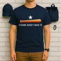 Come and Take It Houston Vintage Baseball Bat Flag T-Shirt thumb 6