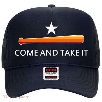 Come and Take It Houston Vintage Baseball Bat Flag Hat