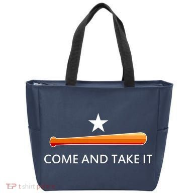 Come and Take It Houston Vintage Baseball Bat Flag Tote Bag