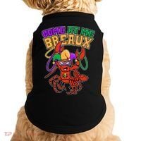Come At Me Breaux Mardi Gras Crawfish Doggie Tank thumb 0