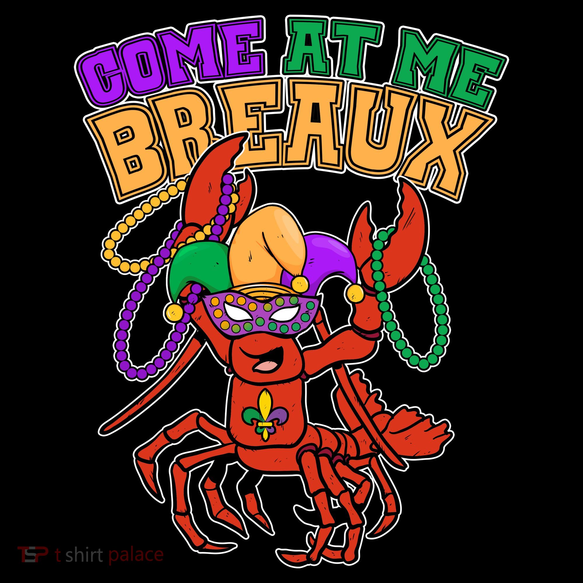 Come At Me Breaux Mardi Gras Crawfish Doggie Tank