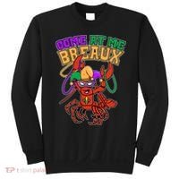 Come At Me Breaux Mardi Gras Crawfish Sweatshirt thumb 0