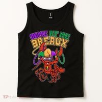 Come At Me Breaux Mardi Gras Crawfish Tank Top thumb 2