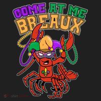 Come At Me Breaux Mardi Gras Crawfish Golf Towel thumb 3