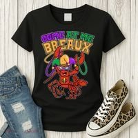 Come At Me Breaux Mardi Gras Crawfish Women's T-Shirt thumb 3