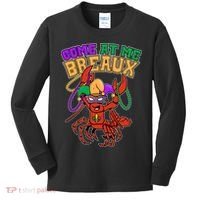 Come At Me Breaux Mardi Gras Crawfish Kids Long Sleeve Shirt thumb 0