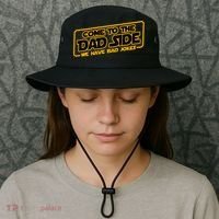 Come To The Dad Side We Have Bad Jokes Bucket Hat thumb 3