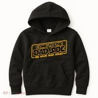 Come To The Dad Side We Have Bad Jokes Kids Hoodie thumb 0