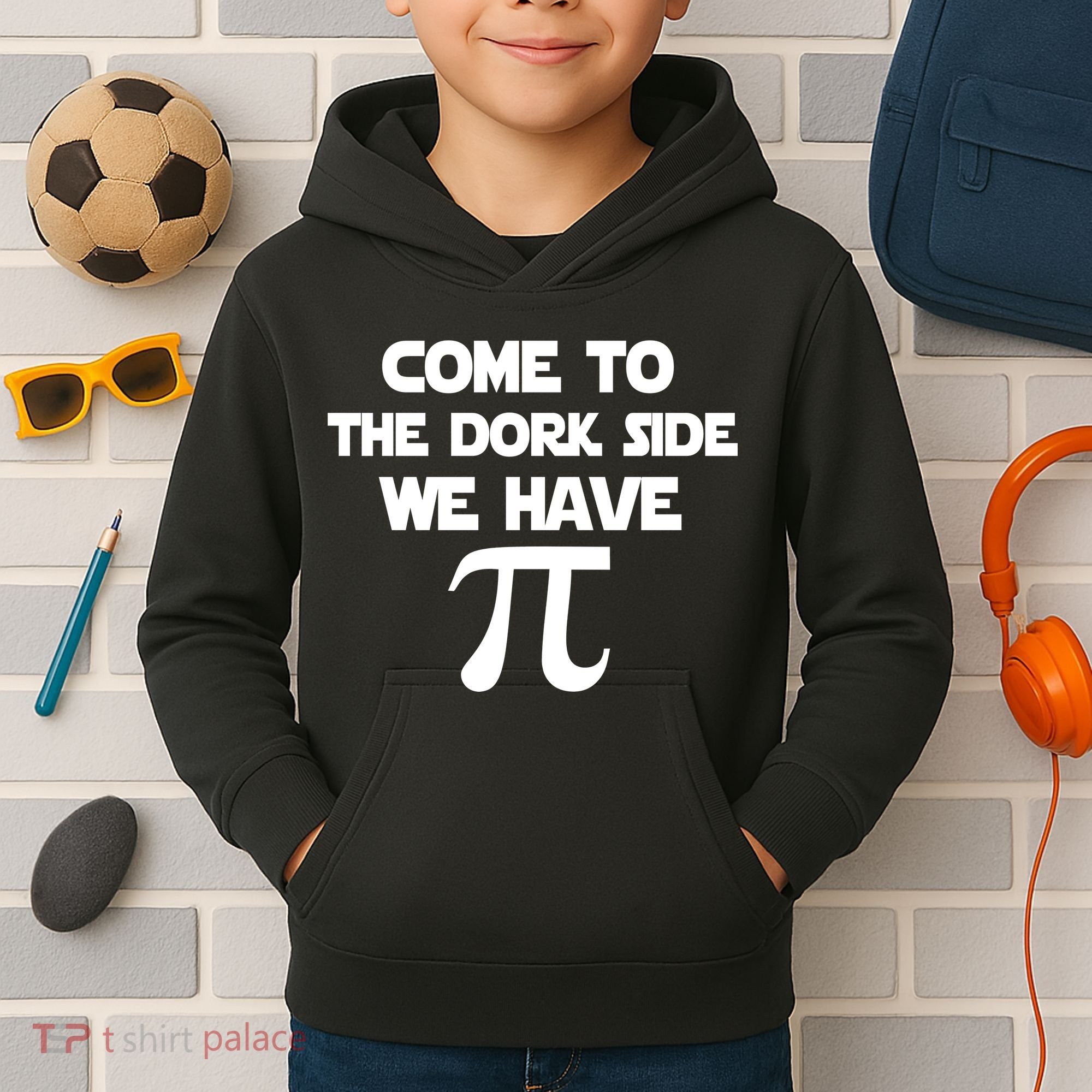 Come To The Dork Side We Have Pi Kids Hoodie